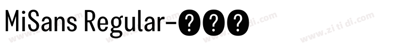 MiSans Regular字体转换